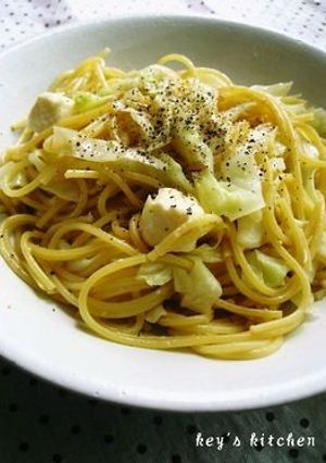 キャベツとクリームチーズのパスタ-レシピのメイン写真