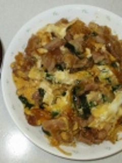 豚ニラ玉子丼♪-レシピのメイン写真