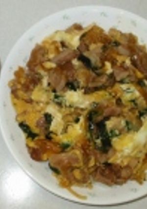 豚ニラ玉子丼♪-レシピのメイン写真