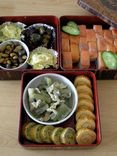 *スモークサーモンの押し寿司*お重編*-レシピのメイン写真