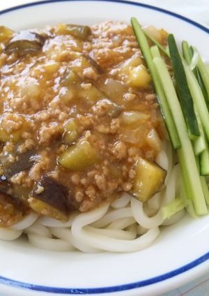 ナスたっぷりジャージャー麺♪-レシピのメイン写真