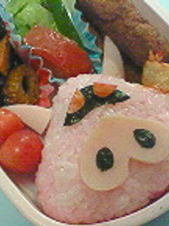 ヤッターマン おだてブタ *キャラ弁*-レシピのメイン写真