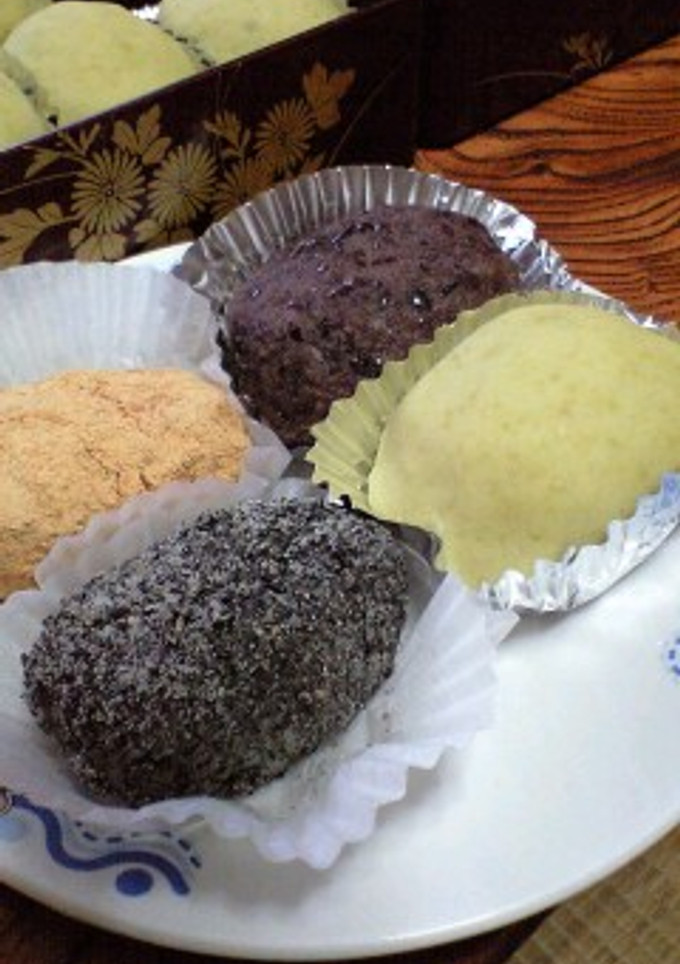 おはぎ（４種類）-レシピのメイン写真
