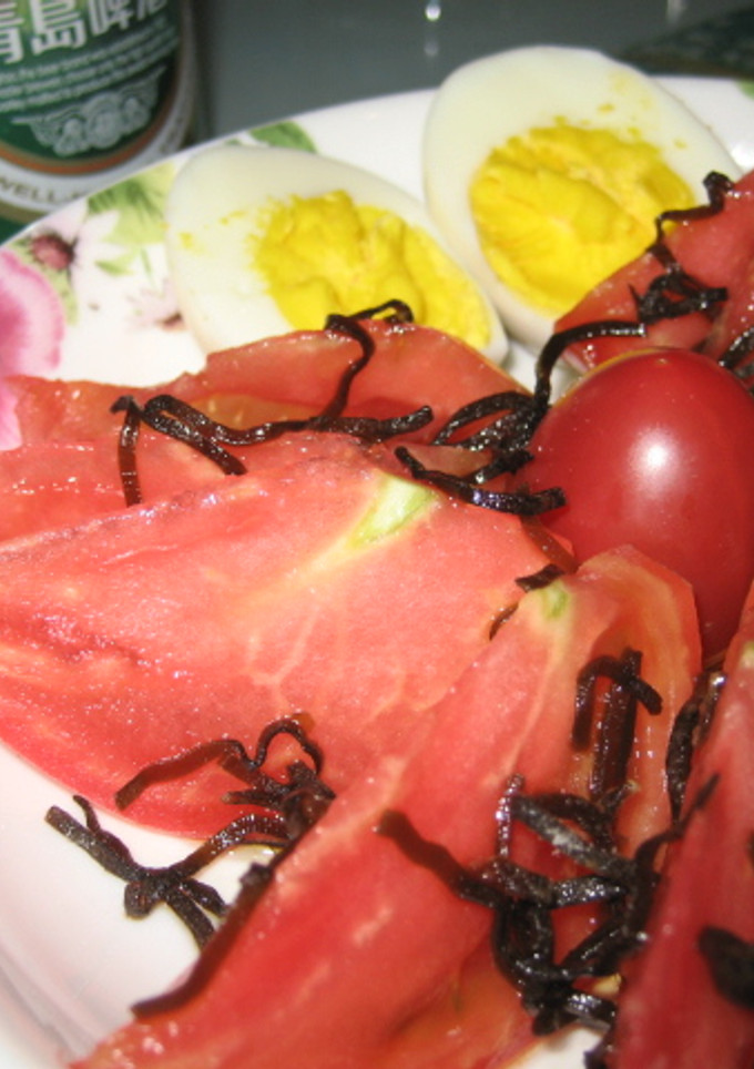 塩昆布とトマトのごま油和え-レシピのメイン写真