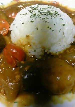 隠し味が決め手？ナスとひき肉の野菜カレー-レシピのメイン写真