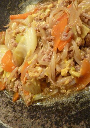 もやしとキャベツの鶏そぼろ✿中華風（丼）-レシピのメイン写真