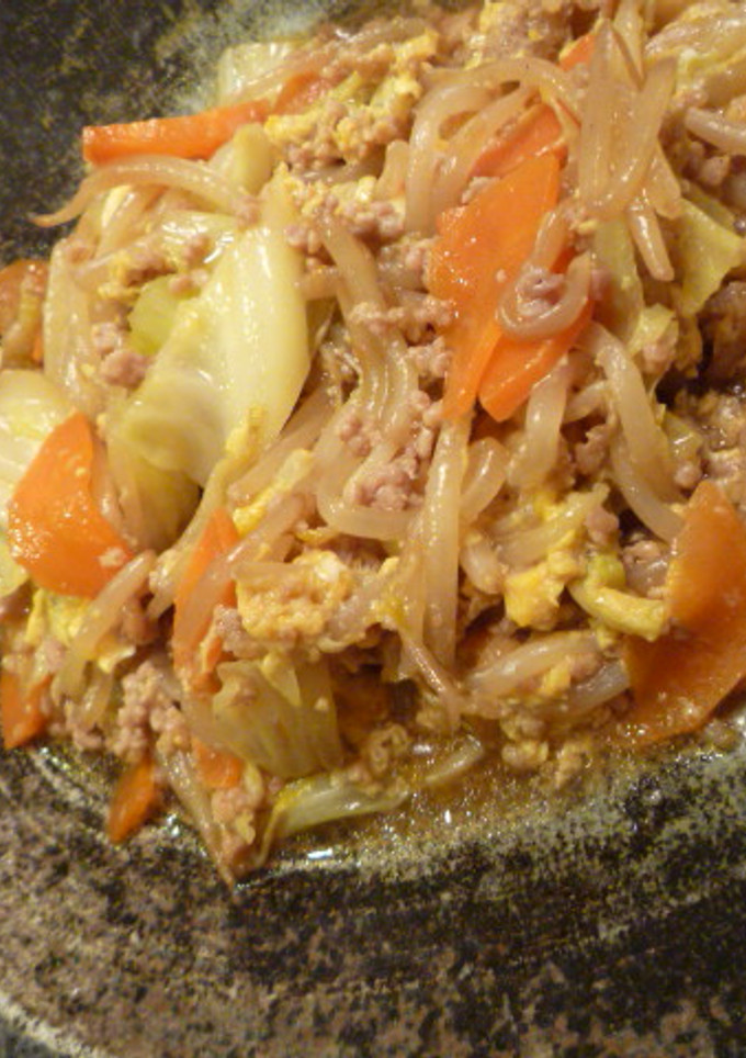 もやしとキャベツの鶏そぼろ✿中華風（丼）-レシピのメイン写真
