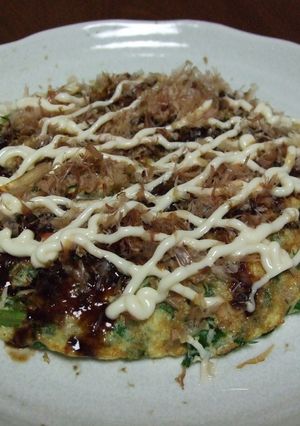 お好み焼風かる~いニラ玉-レシピのメイン写真