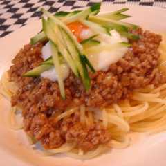 รูปของ パスタDeジャージャー麺風(^ω^)