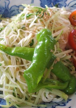 水菜そうめん-レシピのメイン写真