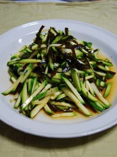 ズッキーニと昆布のピリ辛あえもの-レシピのメイン写真
