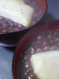 きび糖で作るおしるこ-レシピのメイン写真