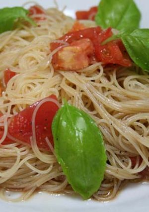 トマトとバジルの冷製パスタ-レシピのメイン写真