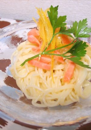 無農薬レモンの冷製パスタ-レシピのメイン写真
