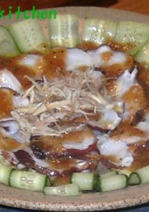 蛸のカルパッチョ(梅風味)-レシピのメイン写真