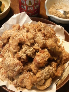 鶏の唐揚・煎り胡麻掛け-レシピのメイン写真