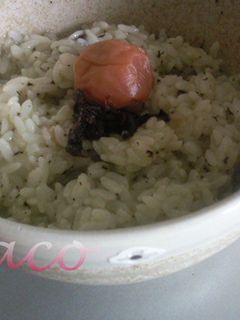 簡単 梅茶漬け 何も無い朝にどうぞ-レシピのメイン写真