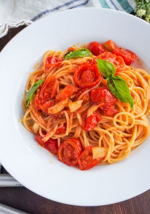 【プロ直伝】ミニトマトのパスタ-レシピのメイン写真