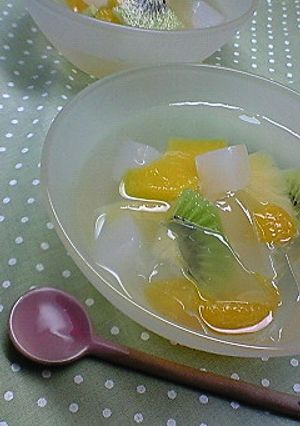 あっさりフルーツ寒天-レシピのメイン写真