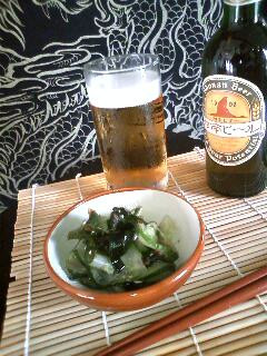 ビールに、夏にサッパリ梅きゅうりの酢の物-レシピのメイン写真