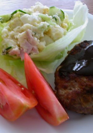バジル入りハンバーグ-レシピのメイン写真