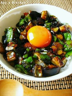 茄子とピーマンの丼-レシピのメイン写真