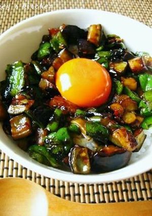 茄子とピーマンの丼-レシピのメイン写真