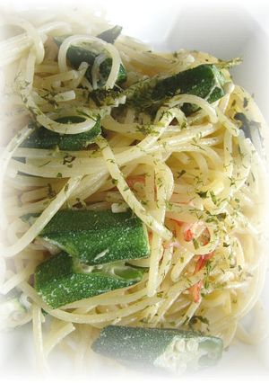 ☆オクラとズワイガニの冷製パスタ☆-レシピのメイン写真