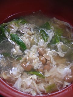 ☆簡単☆レタス・玉子・納豆の中華スープ-レシピのメイン写真