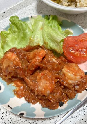 メイプルシロップソースのえびチリ-レシピのメイン写真