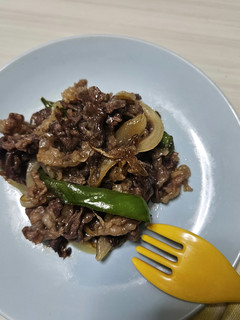 牛肉ピーマン玉ねぎのオイスターソース炒め-レシピのメイン写真