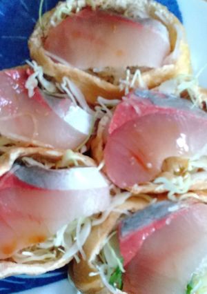 いなりカップでぶり丼-レシピのメイン写真