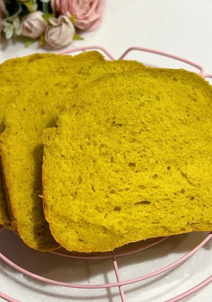 かぼちゃとタアサイの減塩野菜パン✽HB✽-レシピのメイン写真