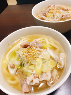 豚と白ネギのうどん-レシピのメイン写真