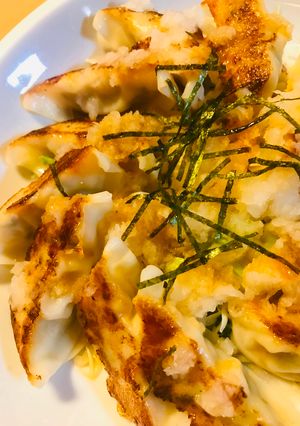レトルト餃子のタレかけだいこんおろしのせ-レシピのメイン写真