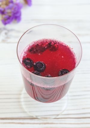 ブルーベリーハニーソーダ-レシピのメイン写真