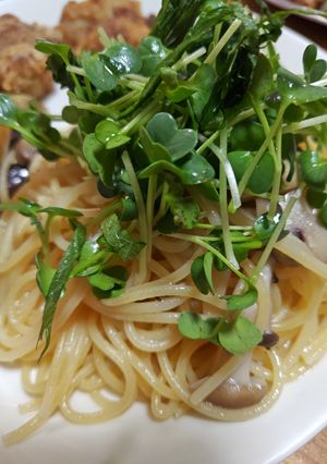 色々きのこと大葉とかいわれのパスタ-レシピのメイン写真