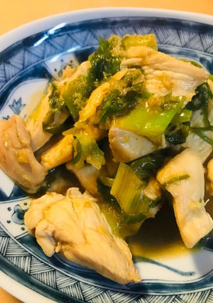 鶏肉と長ネギの生姜醬油炒め-レシピのメイン写真