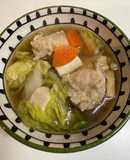 簡単すぎる鶏むね挽肉のスープ