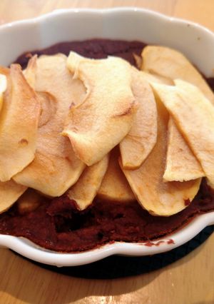 りんごと米粉のヴィーガンココアケーキ-レシピのメイン写真