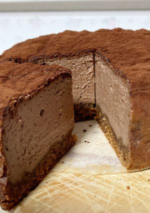 チョコチーズケーキ/チョコ生クリーム不要-レシピのメイン写真