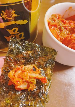 超絶簡単おつまみ！キムチの韓国海苔巻き-レシピのメイン写真