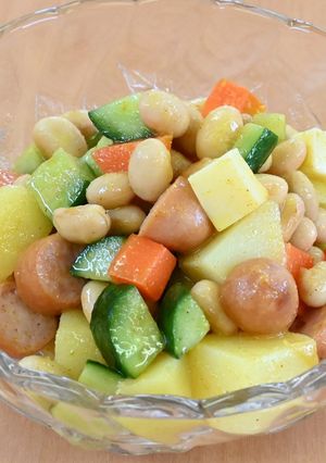 大豆カレー味コロコロサラダ　JAいるま野-レシピのメイン写真