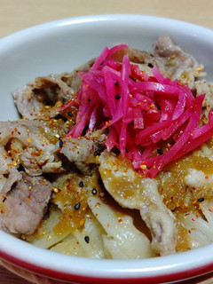 豚小間切れ肉&たまねぎ丼♪-レシピのメイン写真