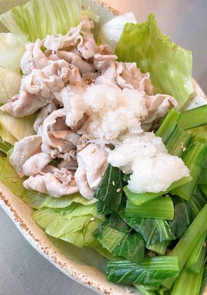 豚しゃぶ野菜もり🧚‍♀️小松菜・レタス-レシピのメイン写真