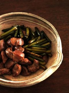砂肝とにんにくの芽のお酢炒め-レシピのメイン写真