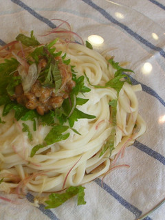 夏にぴったり!爽やか納豆うどん-レシピのメイン写真
