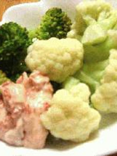 温野菜の梅マヨディップ-レシピのメイン写真