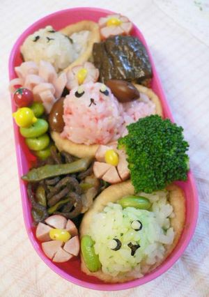 豆しば☆キャラ弁（いなり寿司）-レシピのメイン写真