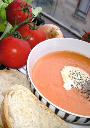 トマトとセロリのクリームスープ-レシピのメイン写真